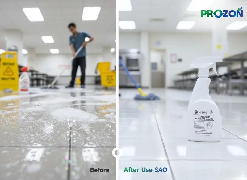 Transform dirty floors safely with stabilized aqueous ozone (SAO)